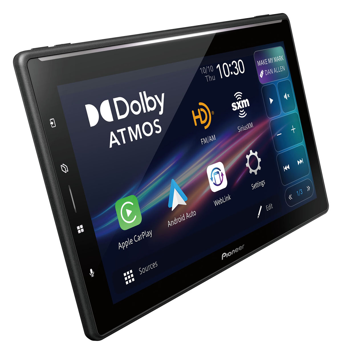 Pioneer Launches New Digital Multimedia Receiver in North America, the World’s First Aftermarket<br>Spatial Audio In-Dash Receiver to Feature Dolby Atmos Playback in Apple CarPlay®